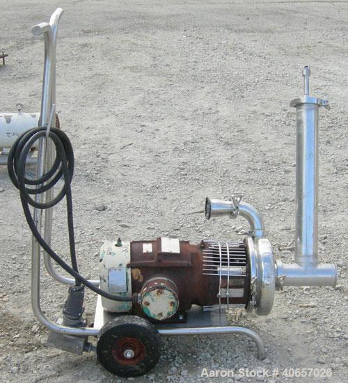 Used Stainless Steel Tri-Clover Centrifugal Pump, Model C328MD18T-S-5-18