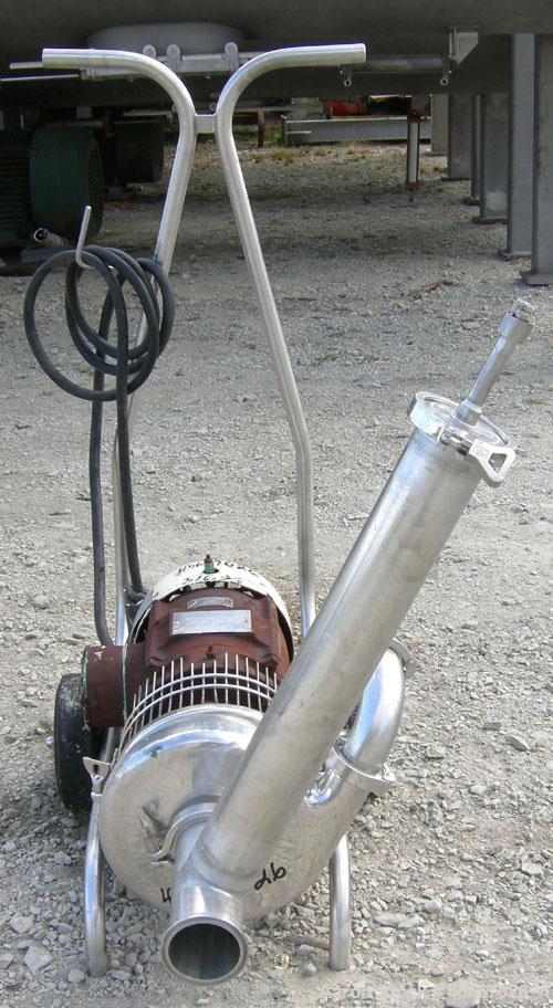 Used Stainless Steel Tri-Clover Centrifugal Pump, Model C328MD18T-S-5-18
