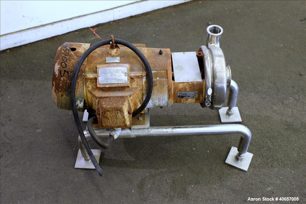 Used Stainless Steel Tri-Clover Centrifugal Pump, Model C328MD21T-S
