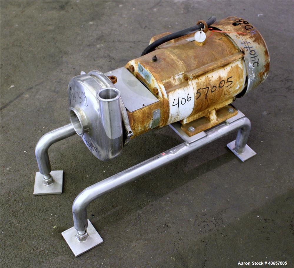 Used Stainless Steel Tri-Clover Centrifugal Pump, Model C328MD21T-S