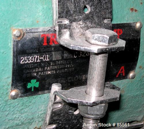 USED: Tri Clover centrifugal pump, model C328MDG2STS, 316 stainless steel. 8" impeller, 3" tri clamp inlet, 2" tri clamp outlet. Approximate capacity 100 gallons per minute at 300' head. Driven by a ...