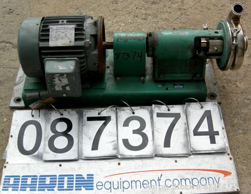 Used- Stainless Steel Tri-Clover Centrifugal Pump, Model SP216MH-S