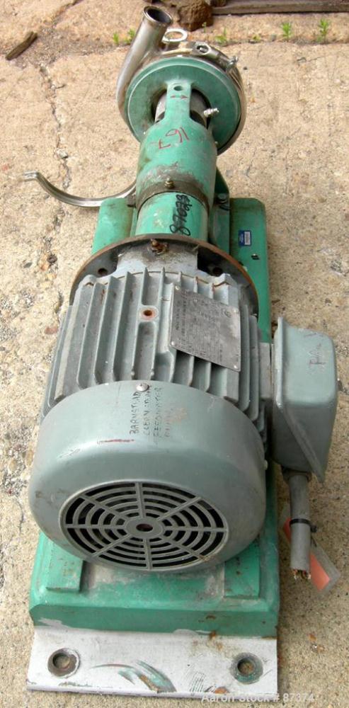 Used Stainless Steel Tri-Clover Centrifugal Pump, Model SP216MH-S