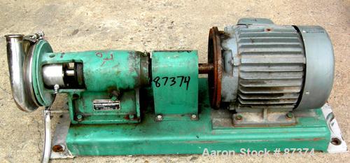 Used Stainless Steel Tri-Clover Centrifugal Pump, Model SP216MH-S