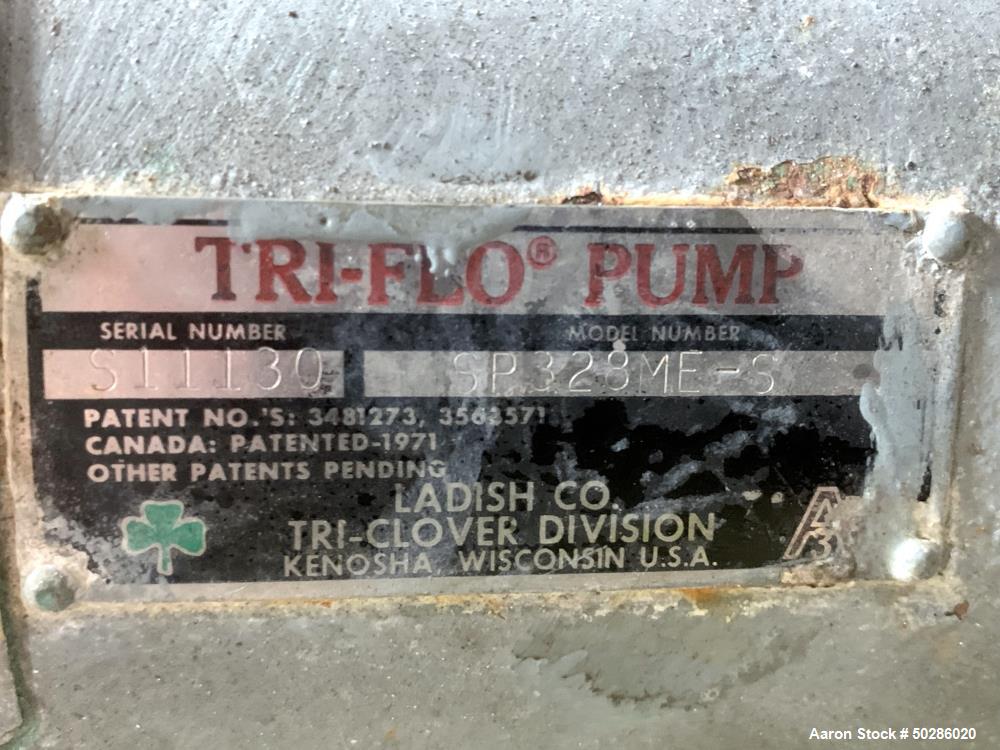 Used Tri-Clover Tri-Flo Model SP328ME-S Centrifugal Pump