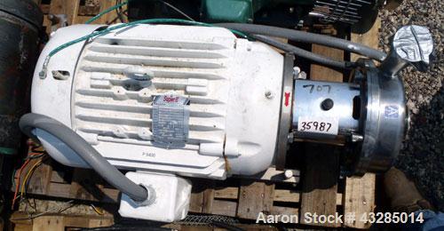 Used Tri-Clover Centrifugal Pump, Stainless Steel