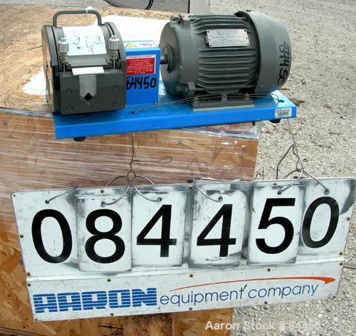 Unused- Watson Marlow Peristaltic Hose Pump, Model 701BR, Aluminum Housing. (5) Tube bore sizes, up to 528 gallons per hour capacity at 360 rpm. Driven by a 1 hp, 3/60/230/460 volt, 1145 rpm XP motor...