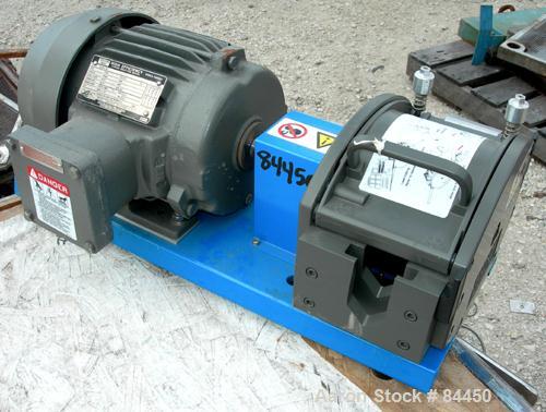 Unused- Watson Marlow Peristaltic Hose Pump, Model 701BR, Aluminum Housing. (5) Tube bore sizes, up to 528 gallons per hour capacity at 360 rpm. Driven by a 1 hp, 3/60/230/460 volt, 1145 rpm XP motor...