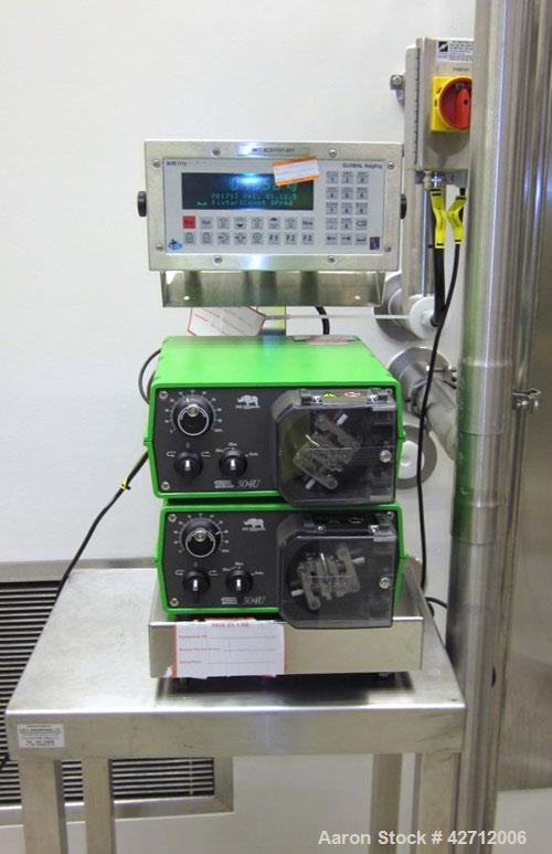 Used Watson Marlow peristalic pump. PRICE INCLUDES A 15% BUYERS PREMIUM. AS IS WHERE IS, LOADING & REMOVAL FEES EXTRA, COST TO BE DETERMINED.