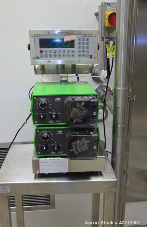 Used Watson Marlow peristalic pump. PRICE INCLUDES A 15% BUYERS PREMIUM. AS IS WHERE IS, LOADING & REMOVAL FEES EXTRA, COST TO BE DETERMINED.