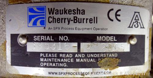 Used Stainless Steel Waukesha Centrifugal Pump, Model 2045