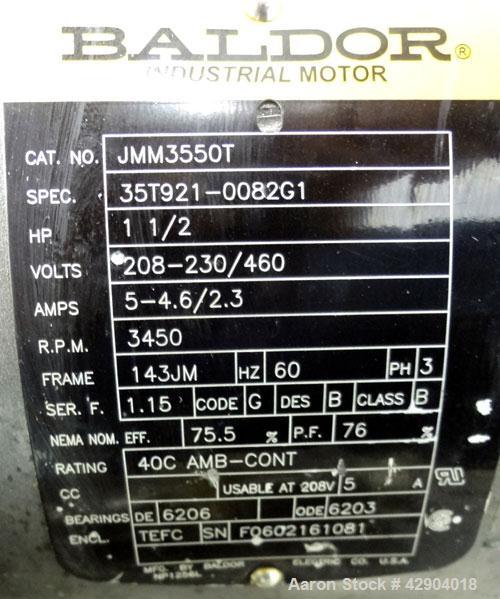 Used Stainless Steel Waukesha Centrifugal Pump, Model 2045