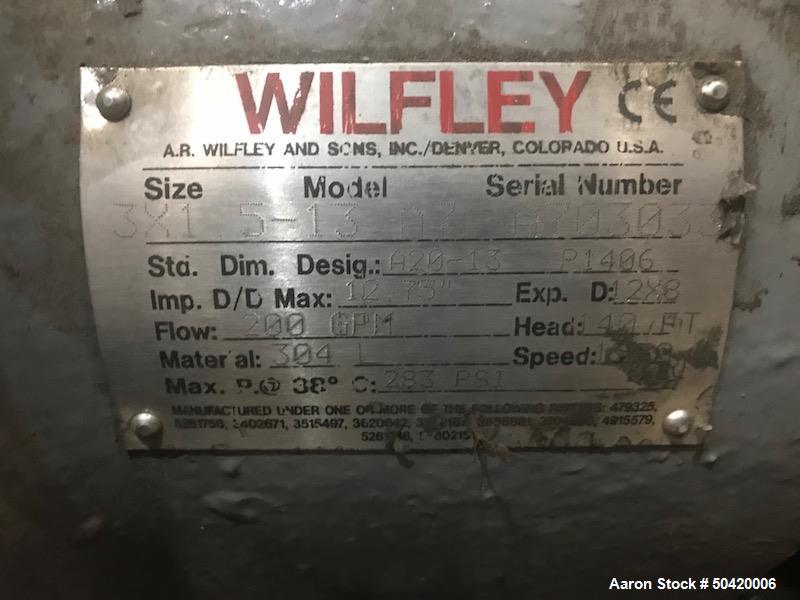 Wilfley Model A7 Pump, Size 3x1.5x13.