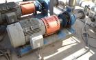 Used- Summit Centrifugal Pump, Model 2196MTO, Size 4X6-10, Stainless Steel. Rated 150 psi. 6” Inlet, 4” outlet. Driven by a ...