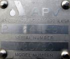 Used APV Centrifugal Pump, model W30/50, 316 stainless steel. Approximate capacity 140 gallons per minute at 3' head. 3