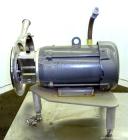 Used Alfa Laval Centrifugal Pump, Model LKH40-M235D2EN21AAN, 316 Stainless Steel.  Rated approximately 40 gallons per minute at 180’ head.  3” Inlet, 2” outlet, approximately 5-1/2” diameter impeller...