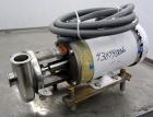 Used Ampco Centrifugal Pump, Model C114MD14T-S, 316 Stainless Steel. Approximately 15 gallons per minute.  1-1/2