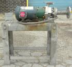 Used Ansimag Centrifugal Pump, model KM1515-AA, stainless steel. Rated approximately 50 gallons per minute at 10’ head. 1-1/2’’ inlet, 1’’ outlet, approximate 3-1/2