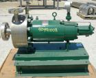 Used Stainless Steel Crane Chempump Sealess Canned Motor Centrifugal Pump, model GVHT-20K-12H-15S