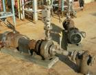 USED: Durco model 3X1.5-10A/65RV centrifugal pump, alloy D4. 15 hp motor, 3540 rpm, 3/60-230/460 volt. Mounted on carbon steel base.