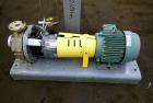 Used Stainless Steel Flowserve Durco Mark 3 Centrifugal Pump, Model MK3 Lo-Flo