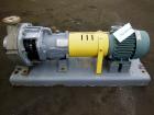 Used Stainless Steel Flowserve Durco Mark 3 Centrifugal Pump, Model MK3 Lo-Flo