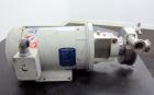 Used Fristam Centrifugal Pump, Model FPX712-130, 316 Stainless Steel. Approximate maximum capacity 90 gallons per minute at 50’ head at 3500 rpm. 2” Tri-clamp inlet, 1.5” tri-clamp outlet. Driven by ...