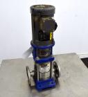 Used Goulds G&L Series Vertical Multi-Stage Pump, Model 1SVBK3, 304 Stainless Steel. Rated approximate 15 gallons per minute at 1100’ head at 3450 rpm at 360psi. Temperature range 250 degrees F. Appr...