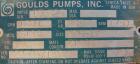 Used Goulds Centrifugal Pump, model 3196 XLT-X, size 4x6-17, 316 stainless steel. 6