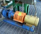 Used Goulds Centrifugal Pump, Model 3196, Size 3X4-8G, 316 Stainless Steel. Rated approximately 63 gallons per minute at 58' head at 1800 rpm, 275 psi. 4” Inlet, 3” outlet, 8.375” diameter impeller, ...