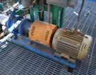 Used Goulds Centrifugal Pump, Model 3196, Size 3X4-8G, 316 Stainless Steel. Rated approximately 63 gallons per minute at 73' head at 1800 rpm, 275 psi. 4” Inlet, 3” outlet, 8.375” diameter impeller, ...