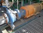 Used- Goulds Centrifugal Pump, Model 3196, Size 3X4-8G, 316 Stainless Steel. Rated approximately 63 gallons per minute at 73...