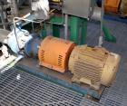 Used- Goulds Centrifugal Pump, Model 3196, Size 3X4-8G, 316 Stainless Steel. Rated approximately 63 gallons per minute at 73...