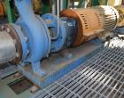 Used Goulds Centrifugal Pump, Model 3196, Size 3X4-8G, 316 Stainless Steel. Rated approximately 63 gallons per minute at 73' head at 1800 rpm, 275 psi. 4” Inlet, 3” outlet, 8.375” diameter impeller, ...