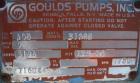 Used Goulds Centrifugal Pump, model 3196, size 1x2x10, 316 stainless steel. 2