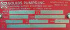 Used Goulds Centrifugal Pump, Model 3316M, size 4x6-11HG, 316 stainless steel. 6