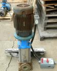 USED: Goulds vertical multi-stage centrifugal pump, model 5SVDK, 316 stainless steel construction. 2-1/2