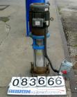 USED: Goulds vertical multi-stage centrifugal pump, model 5SVDK, 316 stainless steel construction. 2-1/2