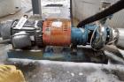 Used- Goulds Centrifugal Pump, Model MTX, Size 3X4X10, 316 Stainless Steel. Driven by a 15hp, 3/60/230/460 volt, 1765 rpm XP...