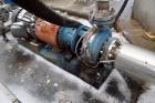 Used- Goulds Centrifugal Pump, Model MTX, Size 3X4X10, 316 Stainless Steel. Driven by a 15hp, 3/60/230/460 volt, 1765 rpm XP...