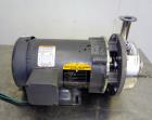 Used Goulds G&L Series Sanitary Centrifugal Pump, Model GSP, Size 1x1-1/2-5, 316 Stainless Steel. Approximately 25 gallons per minute at 25 head. 1-1/2