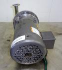 Used Goulds G&L Series Sanitary Centrifugal Pump, Model GSP, Size 1x1-1/2-5, 316 Stainless Steel. Approximately 25 gallons per minute at 25 head. 1-1/2