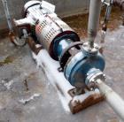 Used Goulds Centrifugal Pump, Stainless Steel. Approximate 2