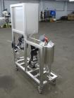 Used Grundfos CRN1S Vertical Multistage Centrifugal Pump, Type CRN1S-5A-FGJ-G-E-HQQE, 316 Stainless Steel. Rated 4.84 gallons per minute at 138.8 head at 3425 rpm at 363 psi at 248 degrees F. 1-1/4