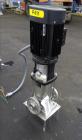 Used Grundfos CRN3 Vertical Multistage Centrifugal Pump, Type CRN3-11-A-FGJ-GI-E-HQQE, Model A96631933-P11151101, 316 Stainless Steel. Rated 15.41 gallons per minute at 251’ head at 3452 rpm at 363 p...
