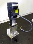 Used Grundfos CRN3 Vertical Multistage Centrifugal Pump, Type CRN3-11-A-FGJ-GI-E-HQQE, Model A96631933-P11151101, 316 Stainless Steel. Rated 15.41 gallons per minute at 251’ head at 3452 rpm at 363 p...