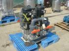 Used Grundfos Pump System, 316 Stainless Steel, Consisting Of: (2) Grundfos vertical multistage centrifugal pumps, model A9527, type CRN30-30U-G-G-BBUE. Each pump approximate capacity 85 gallons per ...