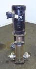Used Stainless Steel Grundfos CRN8 Vertical Multistage Centrifugal Pump, Type CRN8-100 U-G-G-AUUE, Model A 42Z96754 P1 0102 US616