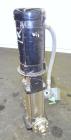 Used Stainless Steel Grundfos CRN8 Vertical Multistage Centrifugal Pump, Type CRN8-100 U-G-G-AUUE, Model A 42Z96754 P1 0102 US616