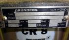 Used Stainless Steel Grundfos CRN8 Vertical Multistage Centrifugal Pump, Type CRN8-100 U-G-G-AUUE, Model A 42Z96754 P1 0102 US616